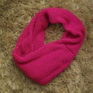 Hot pink single wrap infinity scarf